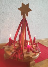 Home Advent vierter Advent Adventskranz Adventskerzen Adventslicht Holz Adventskranz